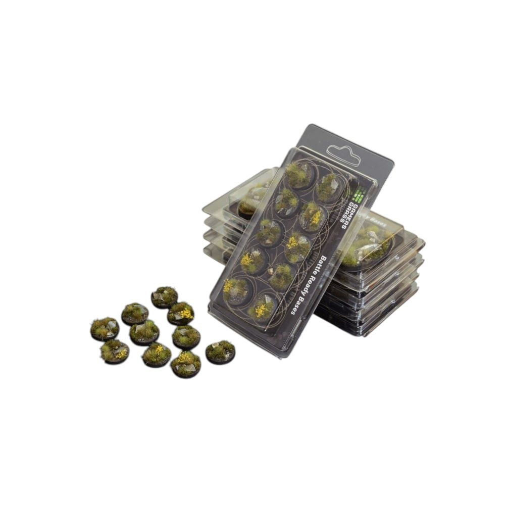 Gamers Grass GGB-HLR25 Battle Ready Bases Highland Round 25mm (x10)