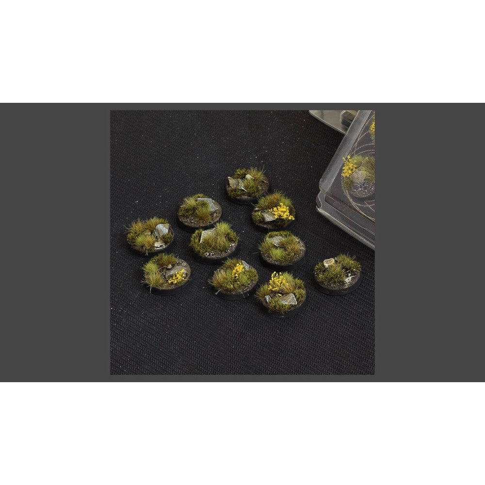 Gamers Grass GGB-HLR25 Battle Ready Bases Highland Round 25mm (x10)
