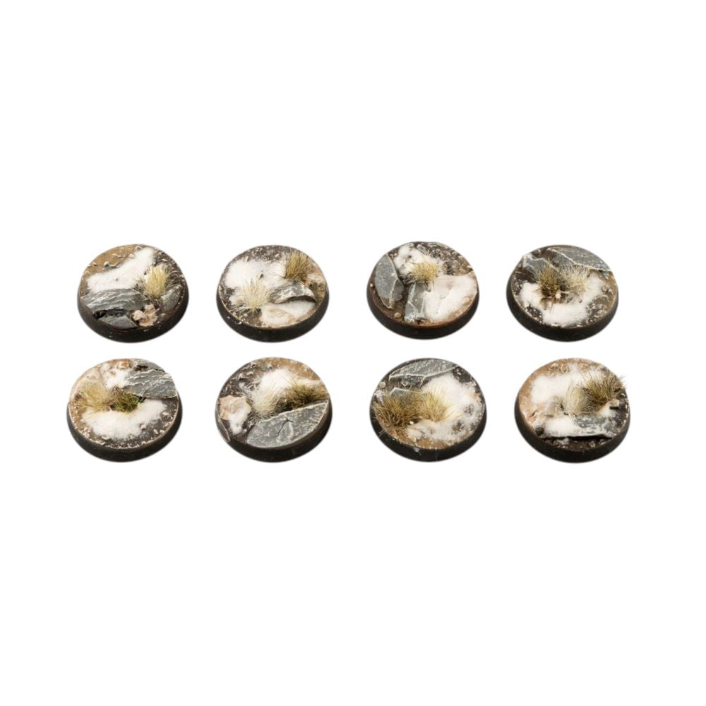 Gamers Grass GGB-HLR28 Battle Ready Bases Highland Round 28mm (x8)