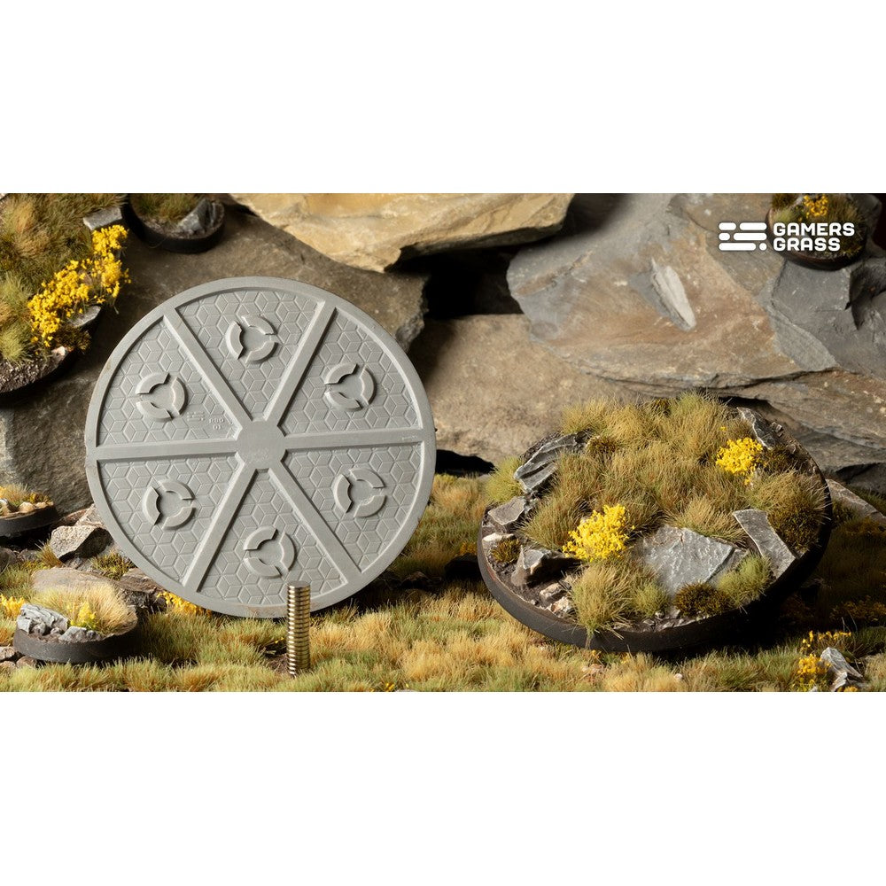 Gamers Grass GGB-HLR80 Battle Ready Bases Highland Round 80mm (x1)