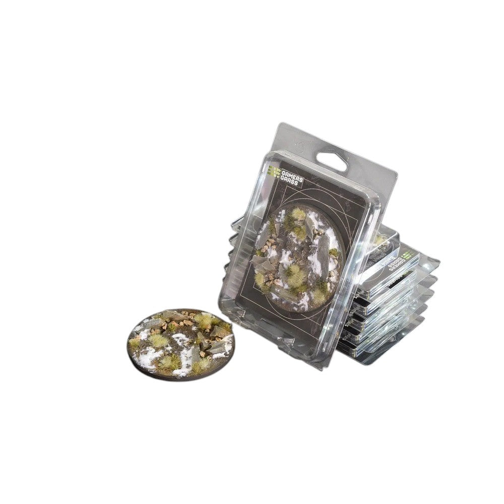 Gamers Grass GGB-WR100 Battle Ready Bases Winter Round 100mm (x1)