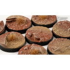 Gamers Grass GGB-BLR28 Battle Ready Bases Badlands Round 28mm (x8)