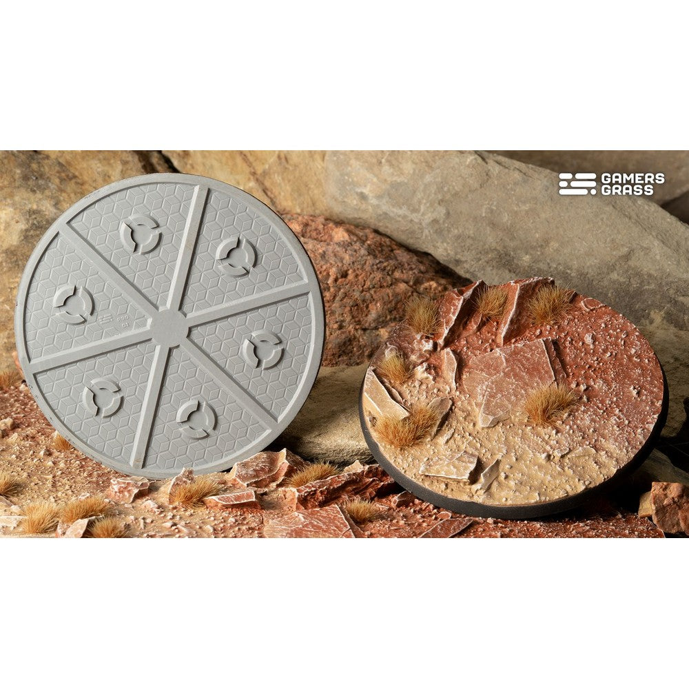 Gamers Grass GGB-BLR90 Battle Ready Bases Badlands Round 90mm (x1)