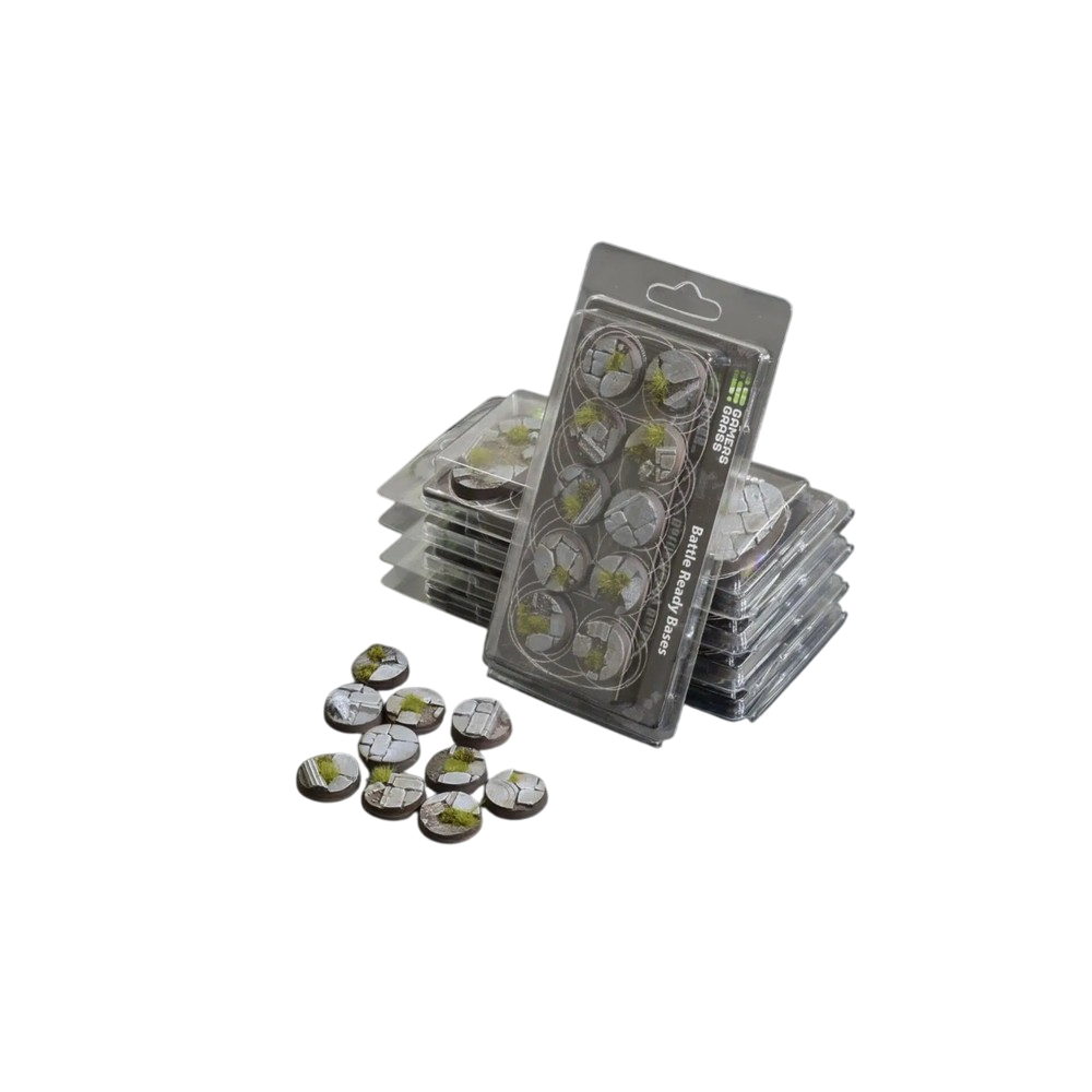 Gamers Grass GGB-TR25 Battle Ready Bases Temple Round 25mm (x10)
