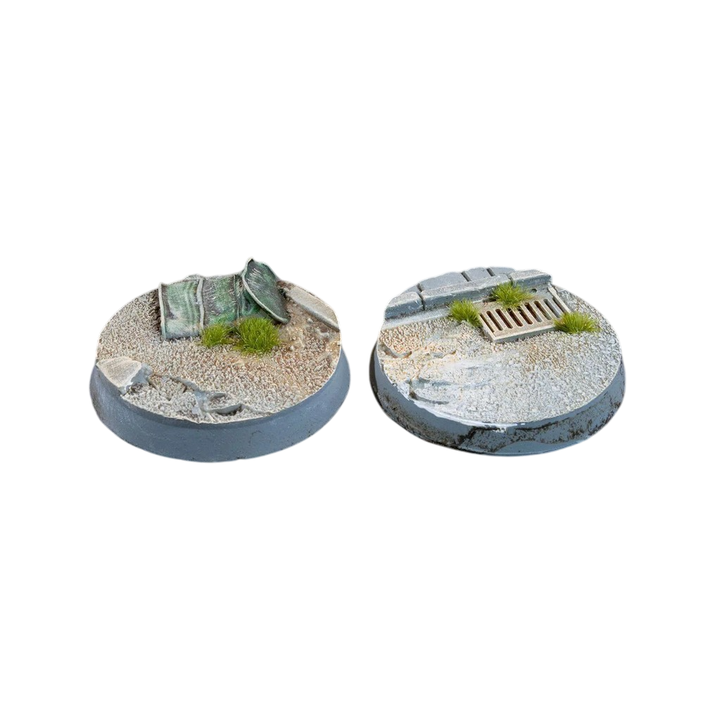 Gamers Grass GGB-UWR32 Battle Ready Bases Urban Warfare Round 32mm (x8)