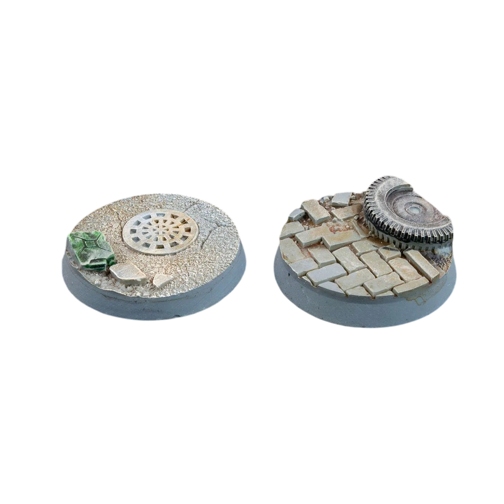 Gamers Grass GGB-UWR32 Battle Ready Bases Urban Warfare Round 32mm (x8)