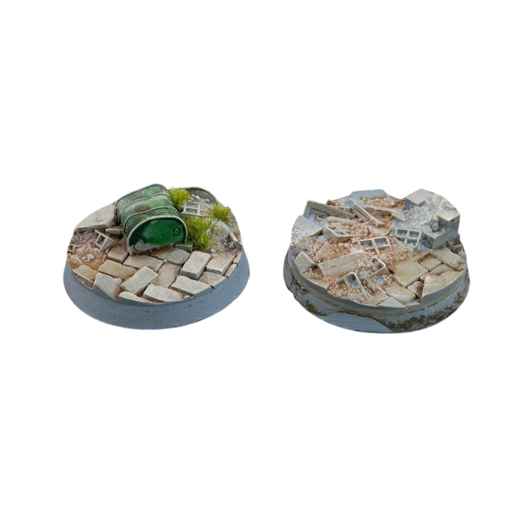 Gamers Grass GGB-UWR32 Battle Ready Bases Urban Warfare Round 32mm (x8)