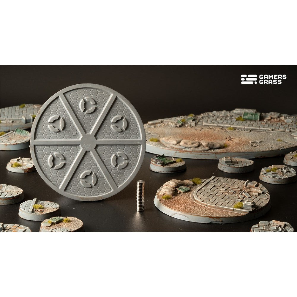 Gamers Grass GGB-UWR80 Battle Ready Bases Urban Warfare Round 80mm (x1)