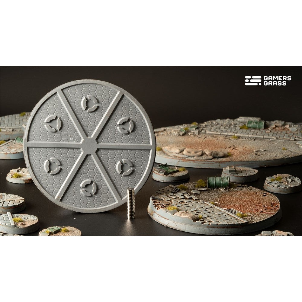 Gamers Grass GGB-UWR90 Battle Ready Bases Urban Warfare Round 90mm (x1)