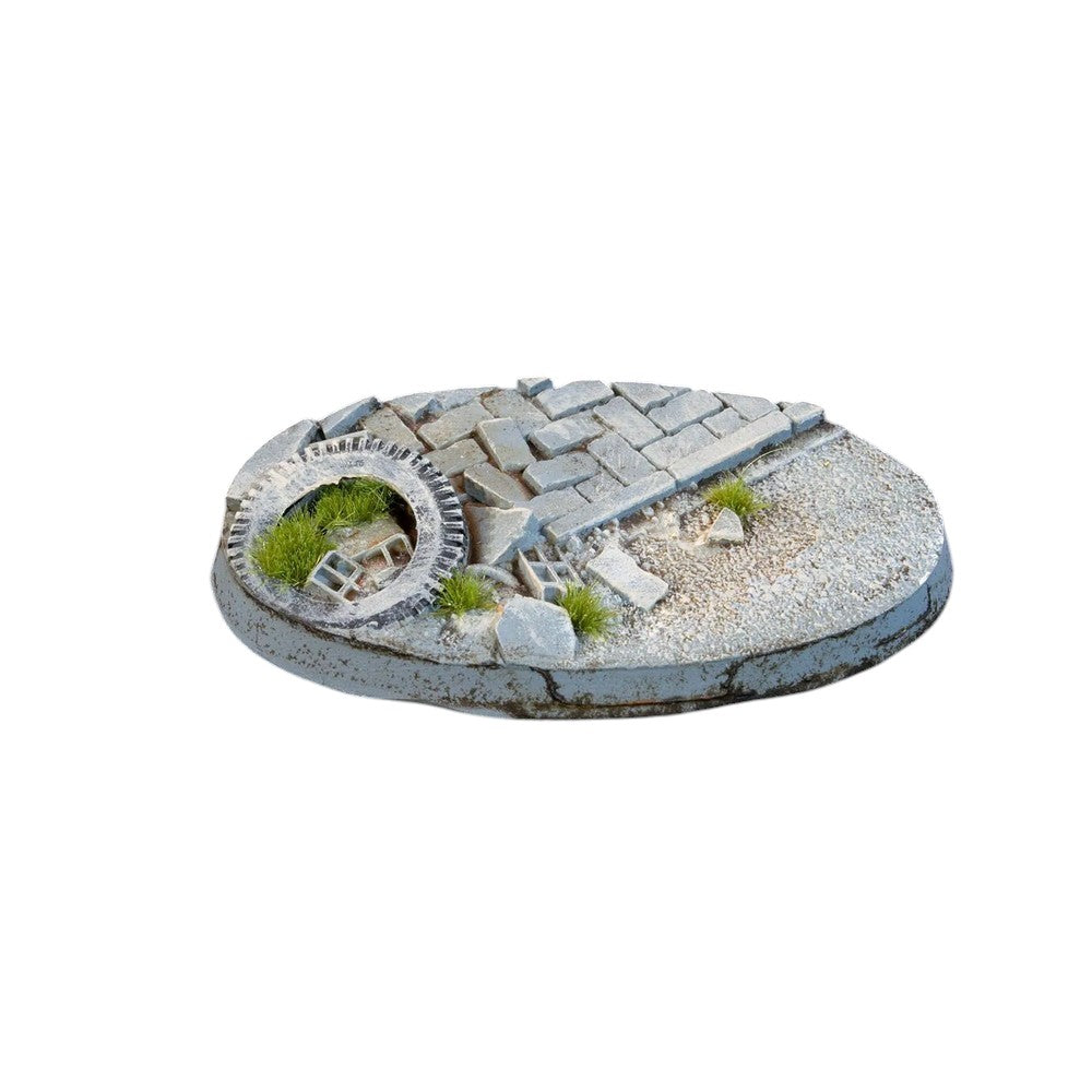 Gamers Grass GGB-UWO60 Battle Ready Bases Urban Warfare Oval 60mm (x4)