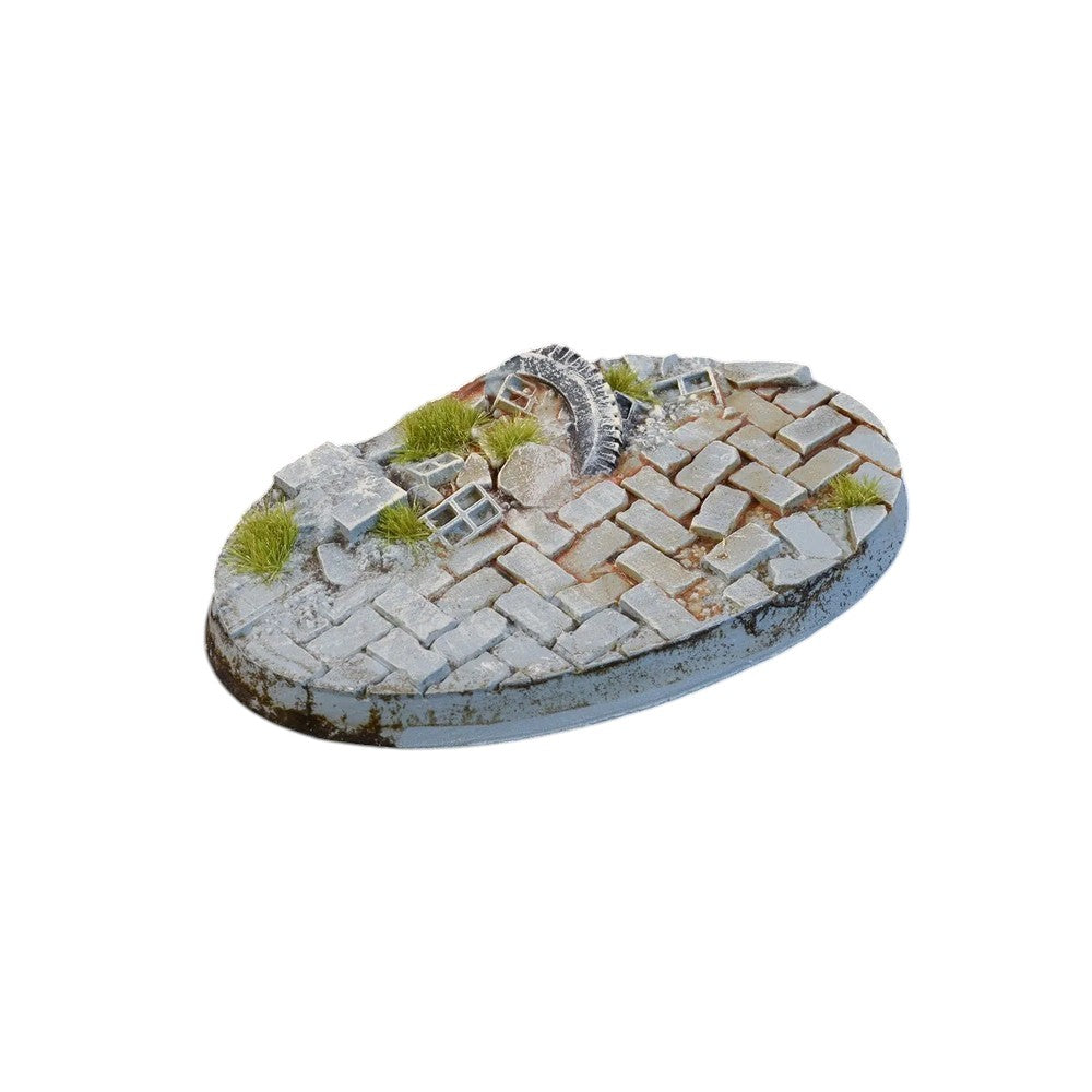 Gamers Grass GGB-UWO60 Battle Ready Bases Urban Warfare Oval 60mm (x4)