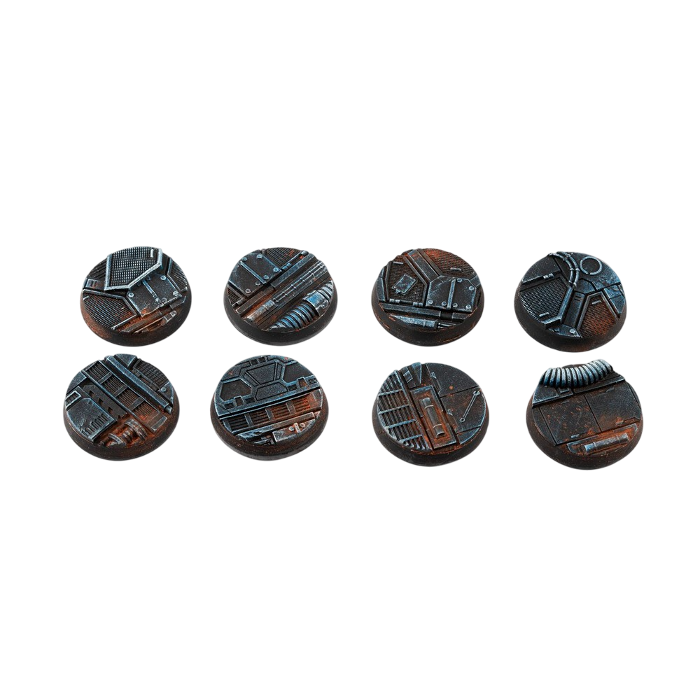 Gamers Grass GGB-SPR28 Battle Ready Bases Spaceship Corridor Round 28mm (x8)