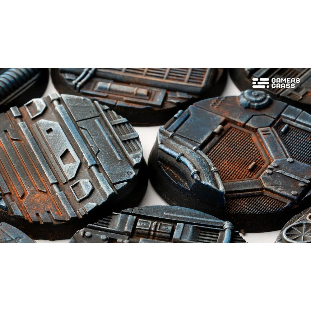 Gamers Grass GGB-SPR40 Battle Ready Bases Spaceship Corridor Round 40mm (x5)