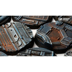 Gamers Grass GGB-SPR40 Battle Ready Bases Spaceship Corridor Round 40mm (x5)