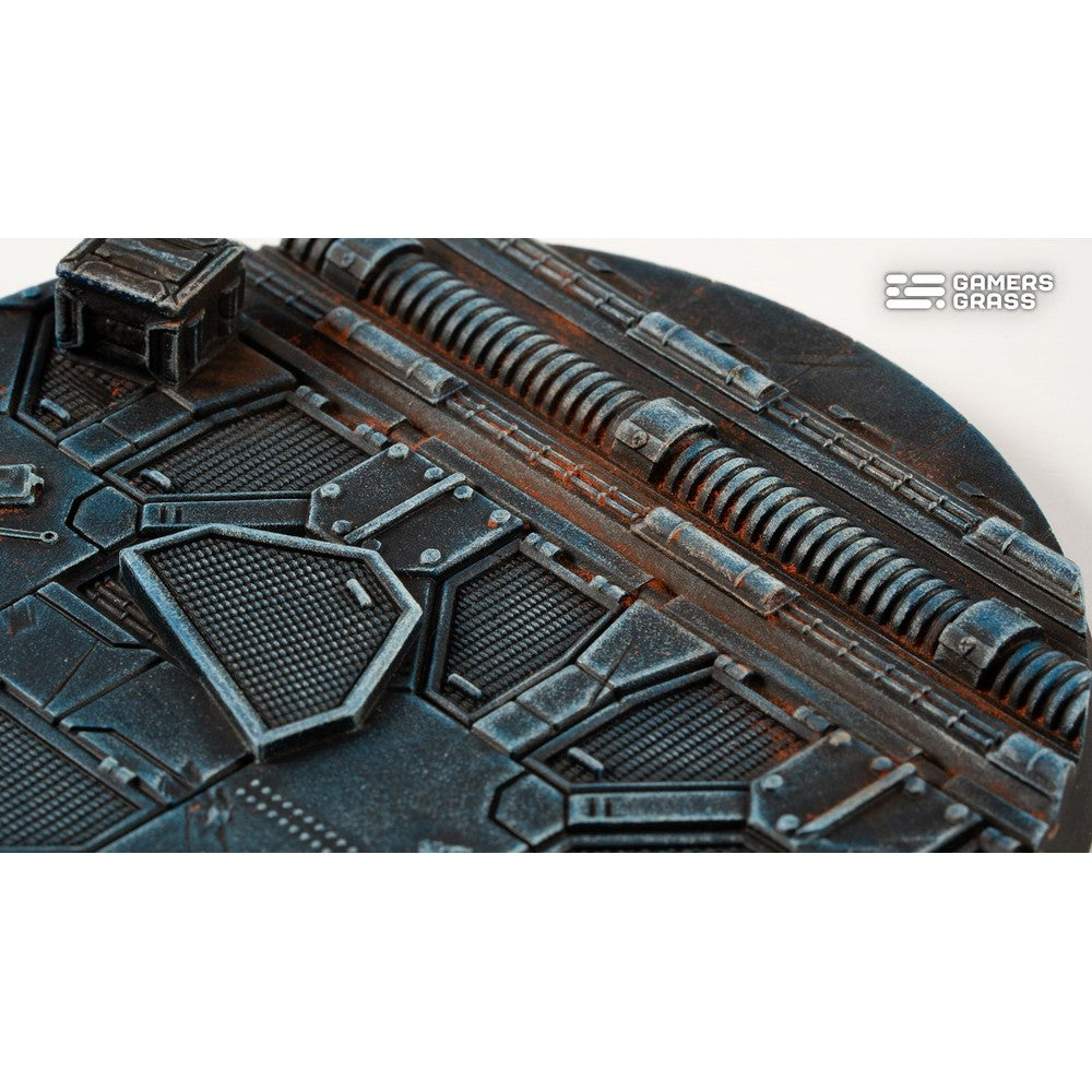 Gamers Grass GGB-SPR90 Battle Ready Bases Spaceship Corridor Round 90mm (x1)
