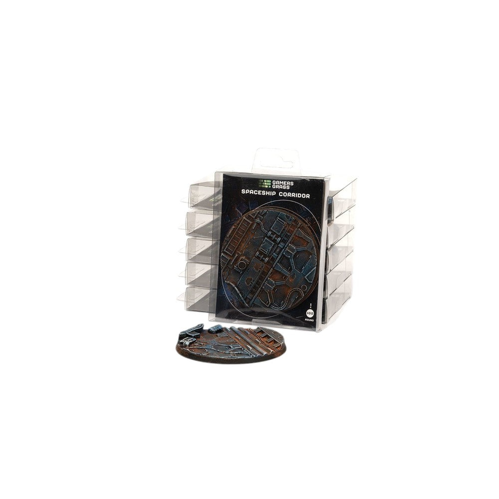 Gamers Grass GGB-SPR100 Battle Ready Bases Spaceship Corridor Round 100mm (x1)