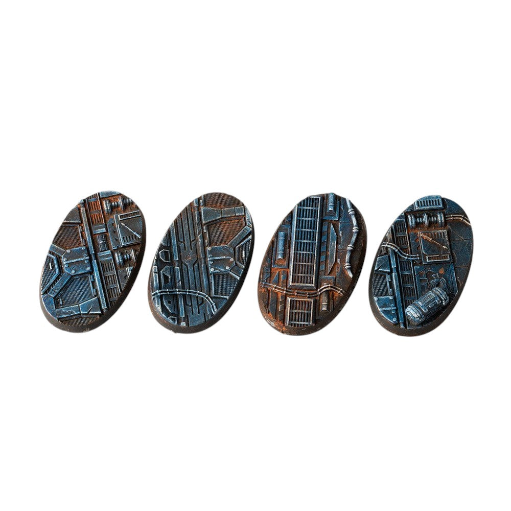 Gamers Grass GGB-SPO60 Battle Ready Bases Spaceship Corridor Oval 60mm (x4)