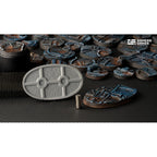 Gamers Grass GGB-SPO60 Battle Ready Bases Spaceship Corridor Oval 60mm (x4)