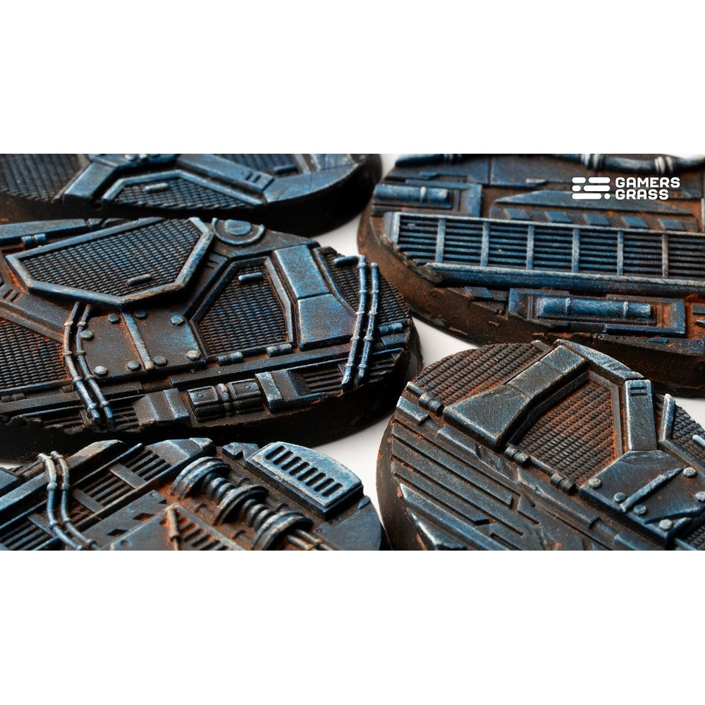 Gamers Grass GGB-SPO60 Battle Ready Bases Spaceship Corridor Oval 60mm (x4)