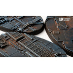 Gamers Grass GGB-SPO75 Battle Ready Bases Spaceship Corridor Oval 75mm (x3)