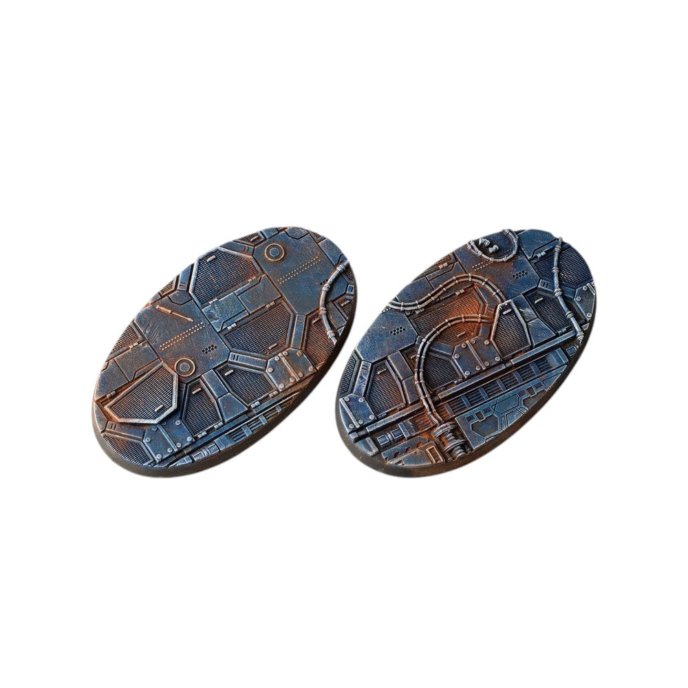 Gamers Grass GGB-SPO90 Battle Ready Bases Spaceship Corridor Oval 90mm (x2)