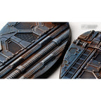 Gamers Grass GGB-SPO90 Battle Ready Bases Spaceship Corridor Oval 90mm (x2)