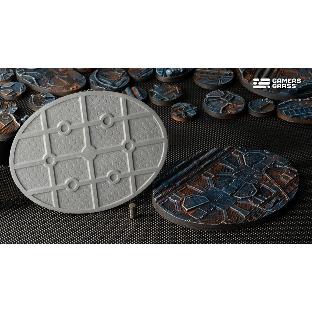 Gamers Grass GGB-SPO120 Battle Ready Bases Spaceship Corridor Oval 120mm (x1)