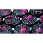 Gamers Grass GGB-AIR25 Battle Ready Bases Alien Infestation Round 25mm (x10)