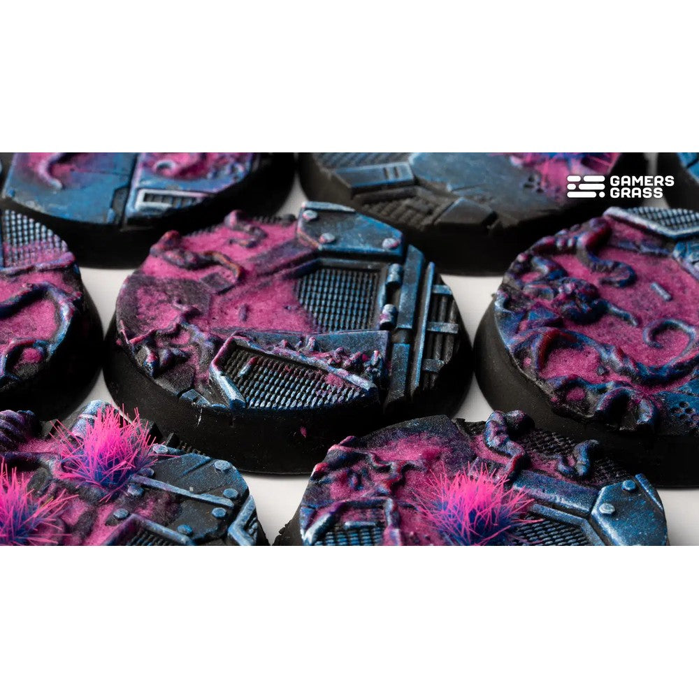 Gamers Grass GGB-AIR32 Battle Ready Bases Alien Infestation Round 32mm (x8)
