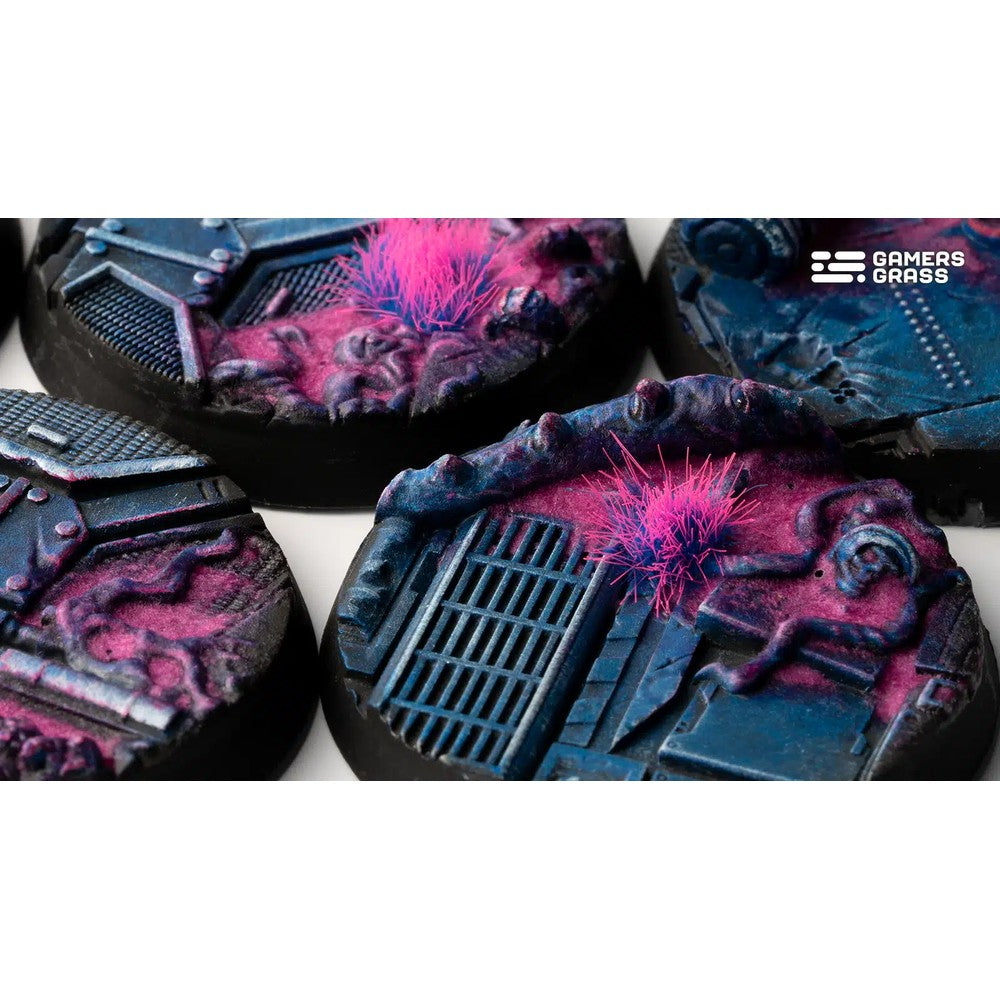 Gamers Grass GGB-AIR40 Battle Ready Bases Alien Infestation Round 40mm (x5)