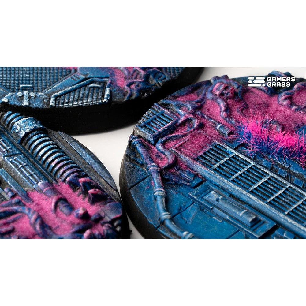 Gamers Grass GGB-AIR60 Battle Ready Bases Alien Infestation Round 60mm (x2)
