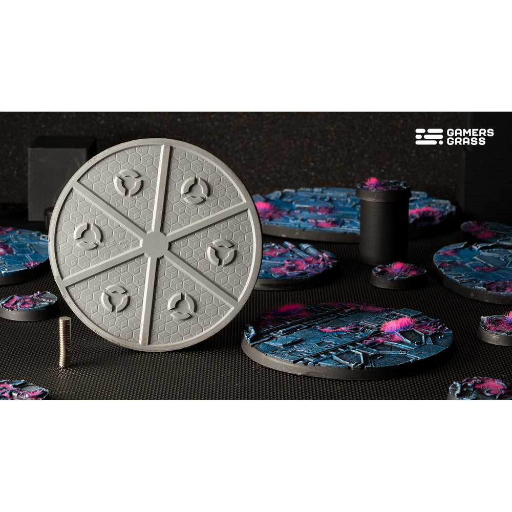 Gamers Grass GGB-AIR90 Battle Ready Bases Alien Infestation Round 90mm (x1)
