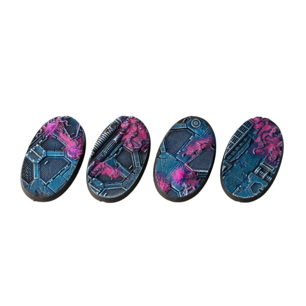 Gamers Grass GGB-AIO60 Battle Ready Bases Alien Infestation Oval 60mm (x4)
