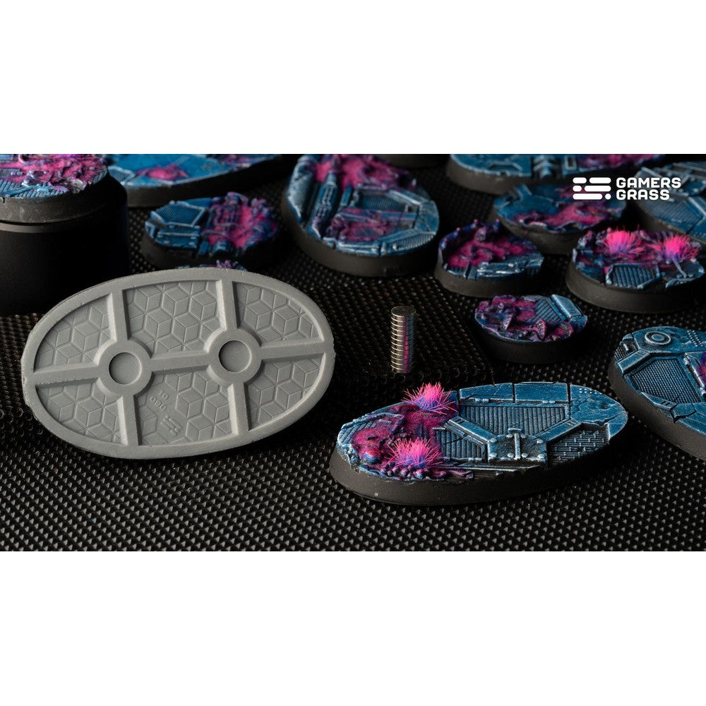 Gamers Grass GGB-AIO60 Battle Ready Bases Alien Infestation Oval 60mm (x4)