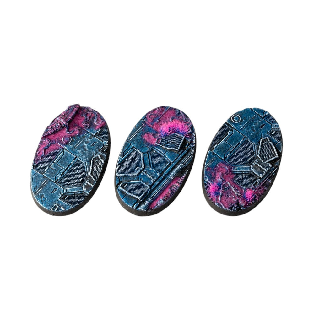 Gamers Grass GGB-AIO75 Battle Ready Bases Alien Infestation Oval 75mm (x3)