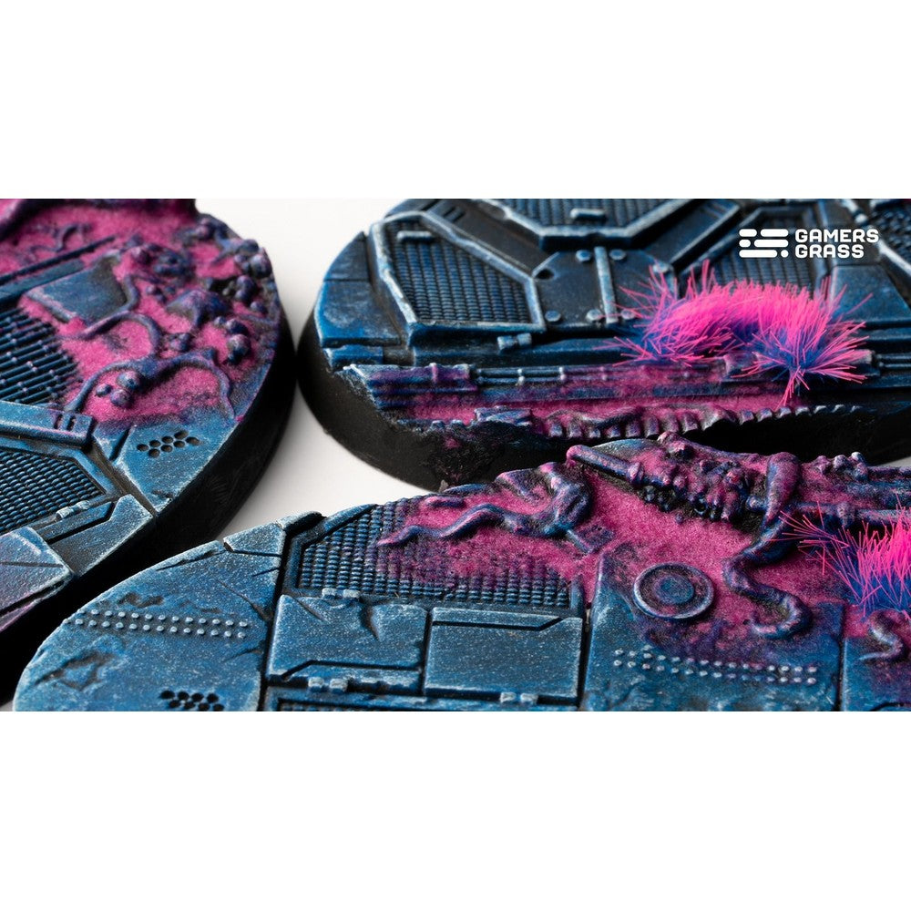 Gamers Grass GGB-AIO75 Battle Ready Bases Alien Infestation Oval 75mm (x3)