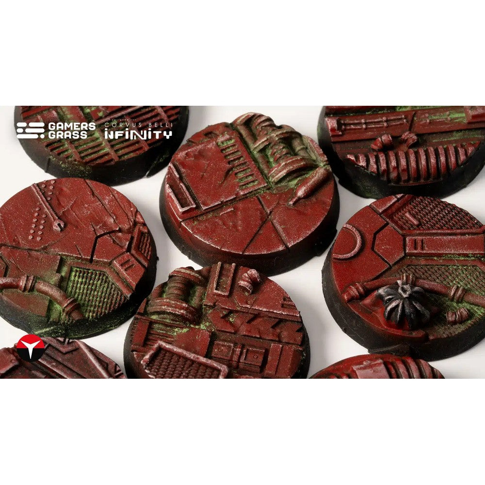 Gamers Grass GGB-NCDR25 Battle Ready Bases Nomad Crew Deck Round 25mm (8x)