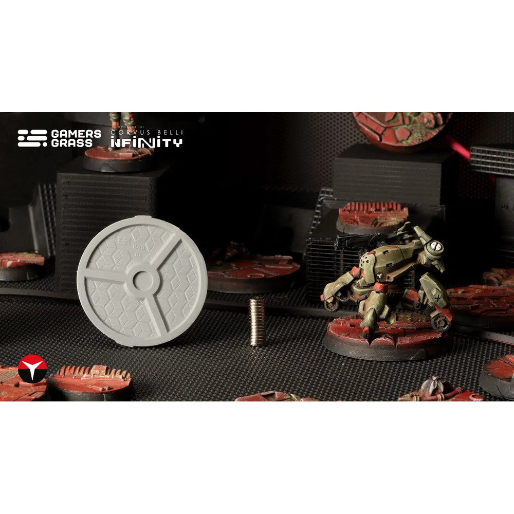 Gamers Grass GGB-NCDR40 Battle Ready Bases Nomad Crew Deck Round 40mm (4x)