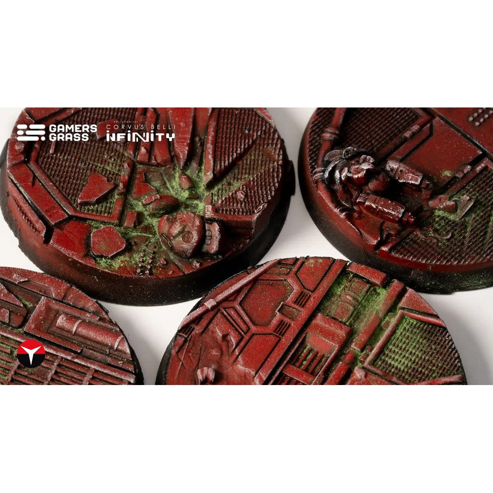 Gamers Grass GGB-NCDR40 Battle Ready Bases Nomad Crew Deck Round 40mm (4x)