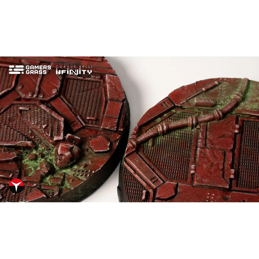Gamers Grass GGB-NCDR55 Battle Ready Bases Nomad Crew Deck Round 55mm (2x)