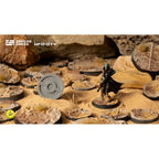 Gamers Grass GGB-DBR25 Battle Ready Bases Dunes of Bourak Round 25mm (8x)