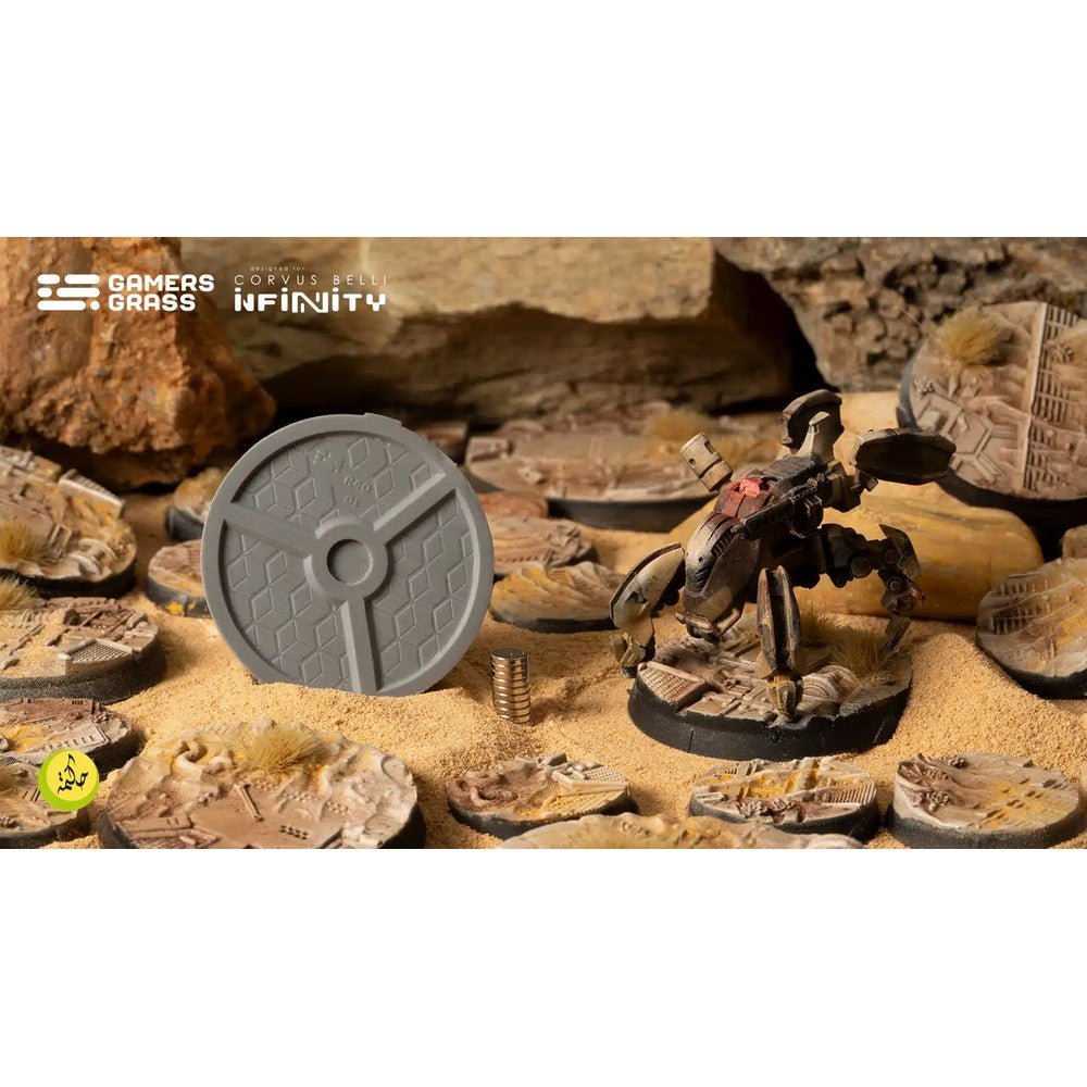 Gamers Grass GGB-DBR40 Battle Ready Bases Dunes of Bourak Round 40mm (4x)