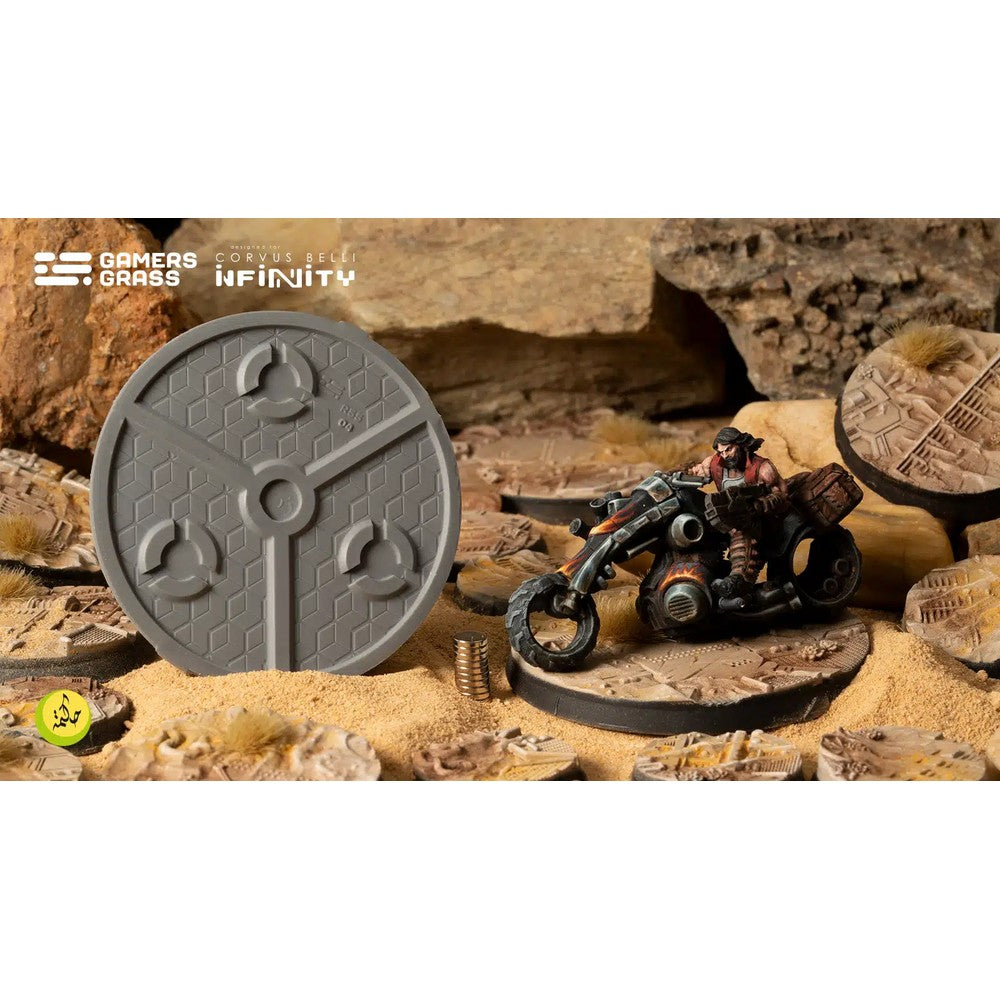 Gamers Grass GGB-DBR55 Battle Ready Bases Dunes of Bourak Round 55mm (2x)