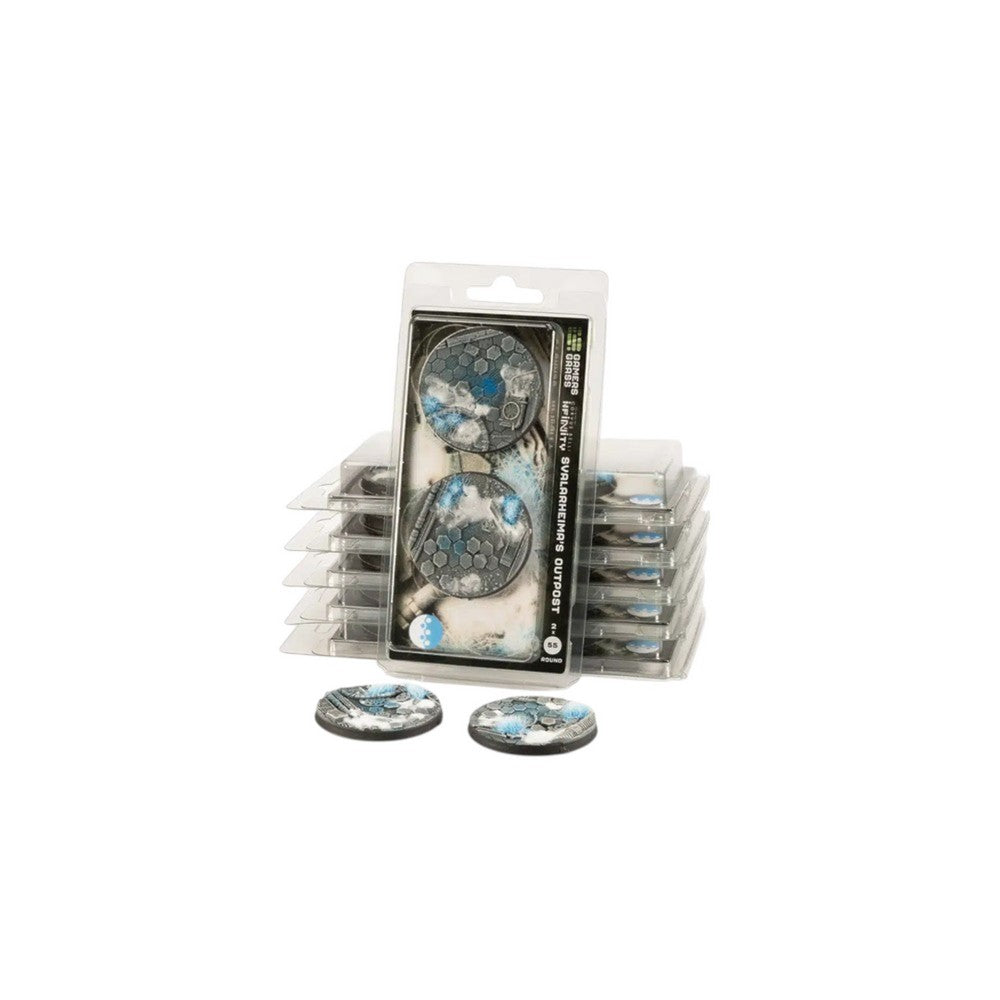 Gamers Grass GGB-SOR55 Battle Ready Bases Svalarheimas Outpost Round 55mm (2x)
