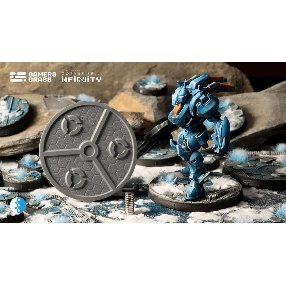 Gamers Grass GGB-SOR55 Battle Ready Bases Svalarheimas Outpost Round 55mm (2x)
