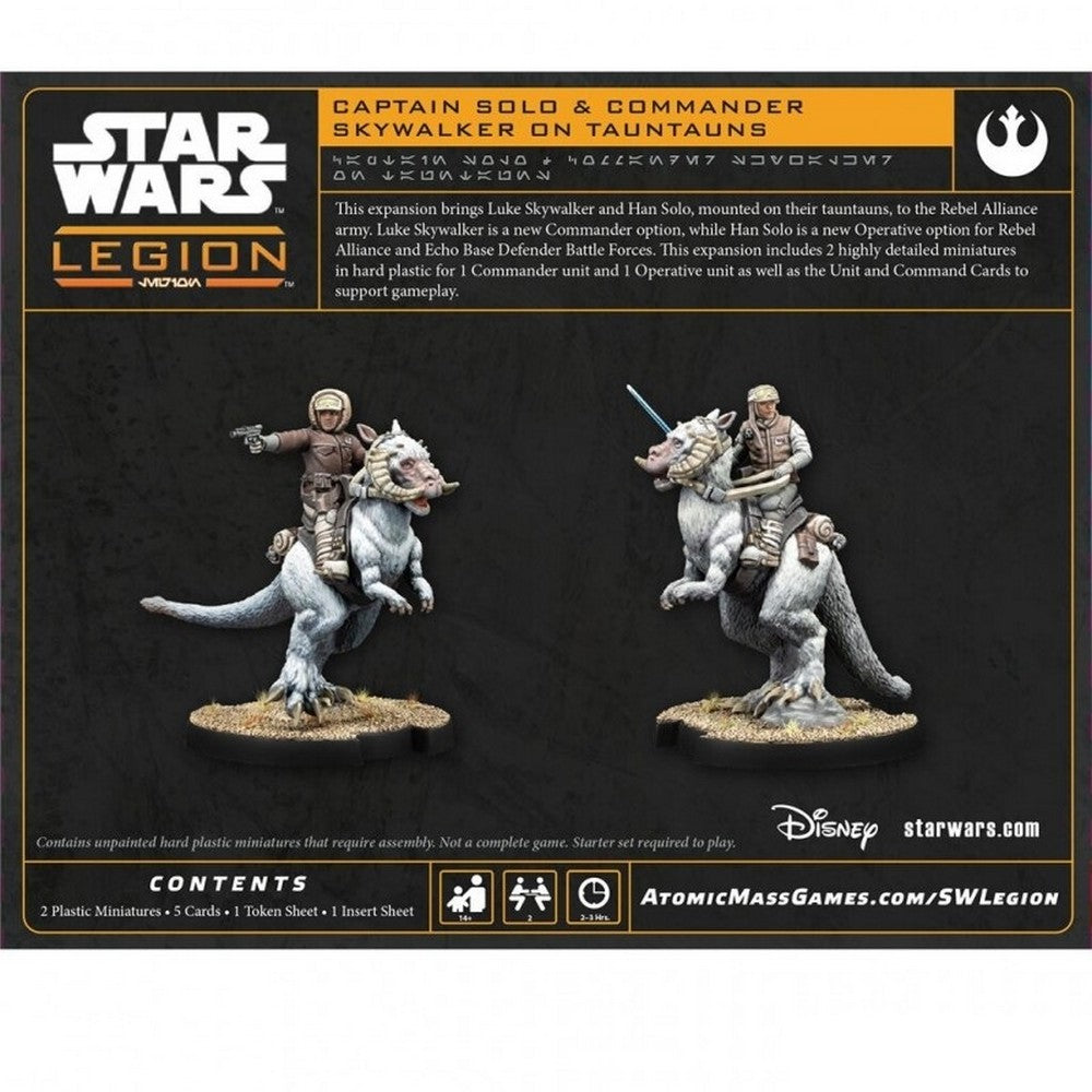 Atomic Mass Games SWQ41 Star Wars Legion Captain Solo & Commander Skywalker on Tauntuns