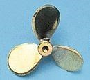 Billing Boats 04-BF-0654L Brass Propeller Left-Hand 50mm M4 (8277964783853)