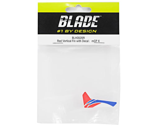 Blade BLH3520R Red Vertical Fin with Decal: mCP X - Hobby City NZ (10908454791)