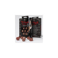 Q Workshop STRB03 Tribal Dice Set: Shimmering Red & Beige (9250517844205)