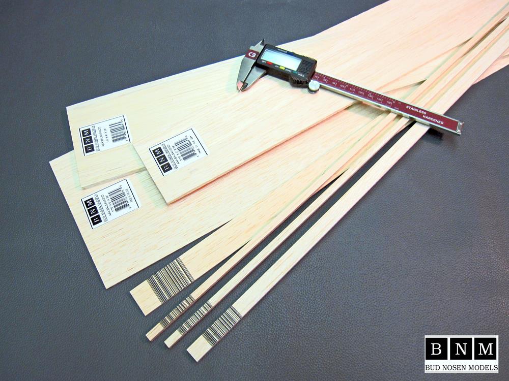 Bud Nosen Models zBNM 5558 SPRUCE 1/4 x 1/2 x 36